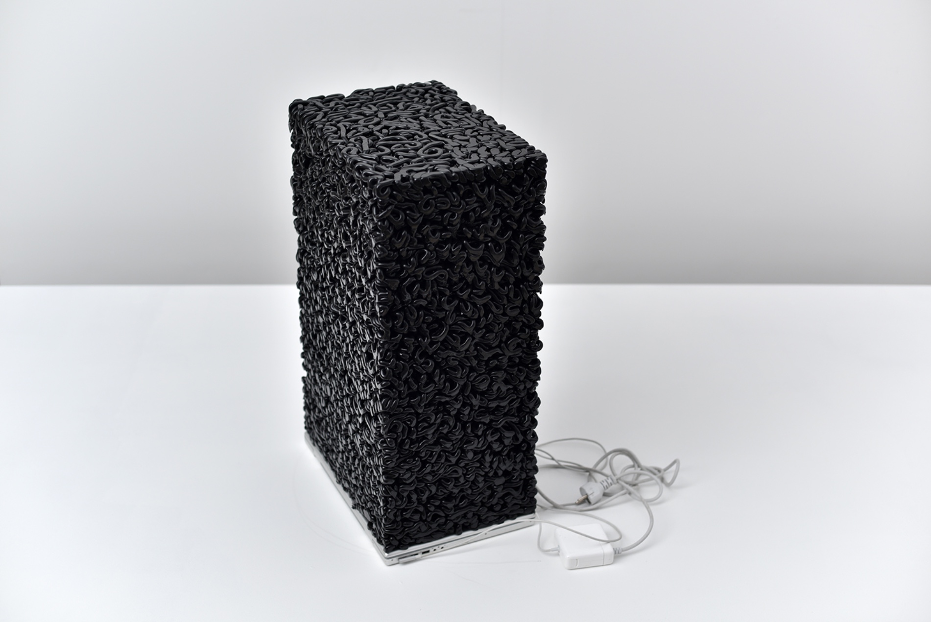 Jonathan Callan, Dark Matter (2016) - Silicon and Laptop 64.5 x 39 x 26 cm